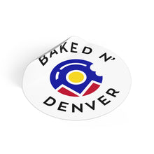 Load image into Gallery viewer, Baked N Denver Round Vinyl Stickers