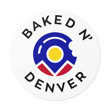 Load image into Gallery viewer, Baked N Denver Round Vinyl Stickers
